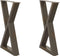 vidaXL - Eettafelpoten - 2 - st - 60x(72-73,3) - cm - staal - naturel