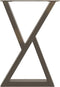 vidaXL - Eettafelpoten - 2 - st - 60x(72-73,3) - cm - staal - naturel