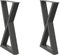 vidaXL - Eettafelpoten - 2 - st - 60x(72-73,3) - cm - staal - antraciet
