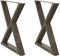 vidaXL - Eettafelpoten - 2 - st - 70x(72-73,3) - cm - staal - naturel