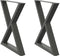 vidaXL - Eettafelpoten - 2 - st - 70x(72-73,3) - cm - staal - antraciet