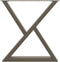 vidaXL - Eettafelpoten - 2 - st - 80x(72-73,3) - cm - staal - naturel
