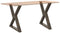vidaXL - Eettafelpoten - 2 - st - 80x(72-73,3) - cm - staal - naturel
