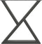 vidaXL - Eettafelpoten - 2 - st - 80x(72-73,3) - cm - staal - antraciet