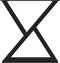 vidaXL - Eettafelpoten - 2 - st - 80x(72-73,3) - cm - staal - zwart