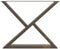 vidaXL - Eettafelpoten - 2 - st - 90x(72-73,3) - cm - staal - naturel
