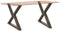 vidaXL - Eettafelpoten - 2 - st - 90x(72-73,3) - cm - staal - naturel