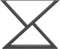 vidaXL - Eettafelpoten - 2 - st - 90x(72-73,3) - cm - staal - antraciet