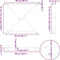vidaXL - Eettafelpoten - 2 - st - 90x(72-73,3) - cm - staal - wit