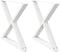 vidaXL - Eettafelpoten - 2 - st - 90x(72-73,3) - cm - staal - wit