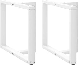vidaXL - Eettafelpoten - 2 - st - T-vormig - 100x35x(72-73) - cm - staal - wit