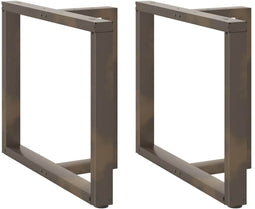 vidaXL - Eettafelpoten - 2 - st - T-vormig - 100x35x(72-73) - cm - staal - naturel