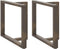 vidaXL - Eettafelpoten - 2 - st - T-vormig - 100x35x(72-73) - cm - staal - naturel