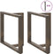 vidaXL - Eettafelpoten - 2 - st - T-vormig - 100x35x(72-73) - cm - staal - naturel