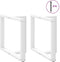 vidaXL - Eettafelpoten - 2 - st - T-vormig - 100x35x(72-73) - cm - staal - wit