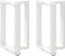 vidaXL - Eettafelpoten - 2 - st - T-vormig - 50x35x(72-73) - cm - staal - wit