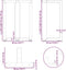 vidaXL - Eettafelpoten - 2 - st - T-vormig - 50x35x(72-73) - cm - staal - wit