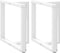 vidaXL - Eettafelpoten - 2 - st - T-vormig - 80x35x(72-73) - cm - staal - wit