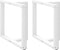vidaXL - Eettafelpoten - 2 - st - T-vormig - 90x35x(72-73) - cm - staal - wit