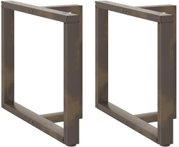 vidaXL - Eettafelpoten - 2 - st - T-vormig - 90x35x(72-73) - cm - staal - naturel