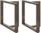 vidaXL - Eettafelpoten - 2 - st - T-vormig - 90x35x(72-73) - cm - staal - naturel