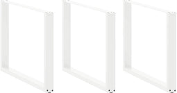 vidaXL - Eettafelpoten - 2 - st - U-vormig - 100x(72-73) - cm - staal - wit