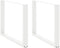 vidaXL - Eettafelpoten - 2 - st - U-vormig - 100x(72-73) - cm - staal - wit