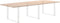 vidaXL - Eettafelpoten - 2 - st - U-vormig - 100x(72-73) - cm - staal - wit