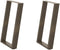 vidaXL - Eettafelpoten - 2 - st - U-vormig - 50x(72-73) - cm - staal - naturel