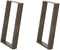vidaXL - Eettafelpoten - 2 - st - U-vormig - 60x(72-73) - cm - staal - naturel