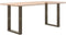 vidaXL - Eettafelpoten - 2 - st - U-vormig - 60x(72-73) - cm - staal - naturel