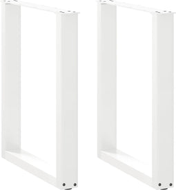 vidaXL - Eettafelpoten - 2 - st - U-vormig - 70x(72-73) - cm - staal - wit