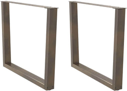 vidaXL - Eettafelpoten - 2 - st - V-vormig - 100x(72-73,3) - cm - staal - naturel