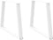 vidaXL - Eettafelpoten - 2 - st - V-vormig - 100x(72-73,3) - cm - staal - wit