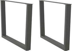 vidaXL - Eettafelpoten - 2 - st - V-vormig - 100x(72-73,3) - cm - staal - antraciet