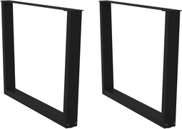 vidaXL - Eettafelpoten - 2 - st - V-vormig - 100x(72-73,3) - cm - staal - zwart