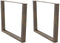 vidaXL - Eettafelpoten - 2 - st - V-vormig - 100x(72-73,3) - cm - staal - naturel
