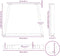 vidaXL - Eettafelpoten - 2 - st - V-vormig - 100x(72-73,3) - cm - staal - wit