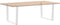 vidaXL - Eettafelpoten - 2 - st - V-vormig - 100x(72-73,3) - cm - staal - wit