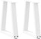 vidaXL - Eettafelpoten - 2 - st - V-vormig - 28x(42-43,3) - cm - staal - wit