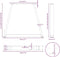vidaXL - Eettafelpoten - 2 - st - V-vormig - 28x(42-43,3) - cm - staal - wit
