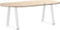 vidaXL - Eettafelpoten - 2 - st - V-vormig - 28x(42-43,3) - cm - staal - wit