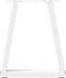 vidaXL - Eettafelpoten - 2 - st - V-vormig - 28x(42-43,3) - cm - staal - wit