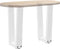 vidaXL - Eettafelpoten - 2 - st - V-vormig - 28x(42-43,3) - cm - staal - wit