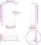 vidaXL - Eettafelpoten - 2 - st - V-vormig - 28x(42-43,3) - cm - staal - wit