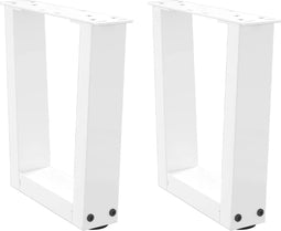 vidaXL - Eettafelpoten - 2 - st - V-vormig - 30x(30-31,3) - cm - staal - wit