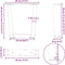 vidaXL - Eettafelpoten - 2 - st - V-vormig - 30x(30-31,3) - cm - staal - wit