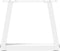 vidaXL - Eettafelpoten - 2 - st - V-vormig - 30x(30-31,3) - cm - staal - wit