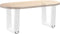 vidaXL - Eettafelpoten - 2 - st - V-vormig - 30x(30-31,3) - cm - staal - wit