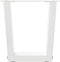 vidaXL - Eettafelpoten - 2 - st - V-vormig - 30x(30-31,3) - cm - staal - wit